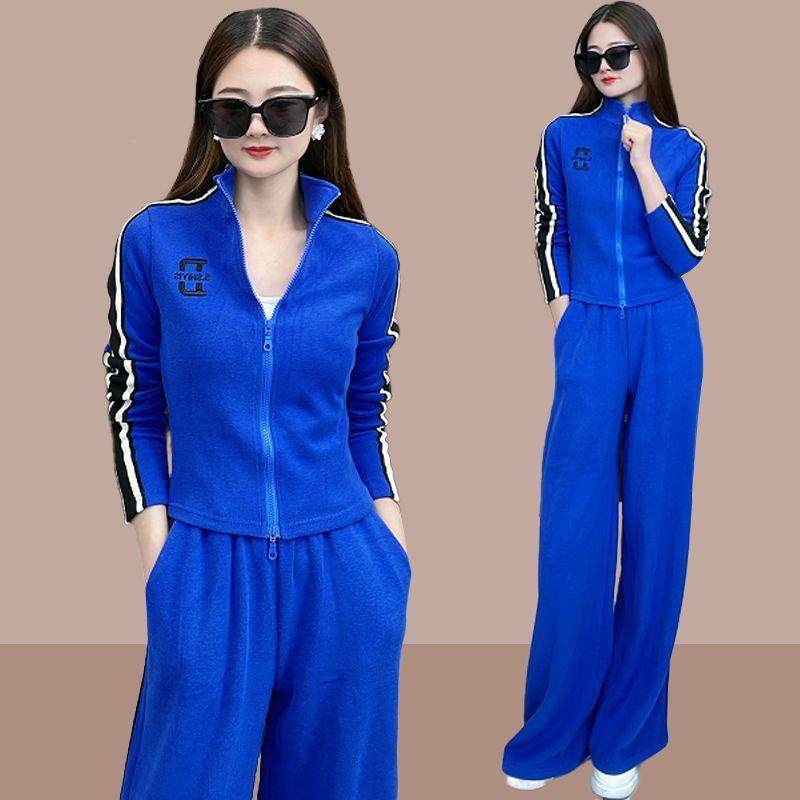 套装女士时尚洋气2025春秋新款休闲两件套阔腿裤,女装/女士精品,休闲运动套装,淘宝优惠券,粉丝福利购,淘宝优惠卷