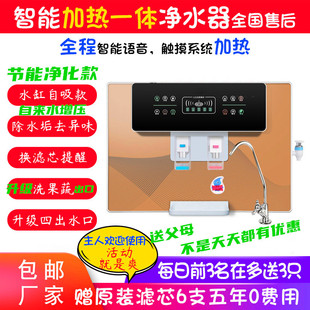 语音加热挂壁自来水一体机净水器家用直饮ro反渗透厨房过滤器饮水