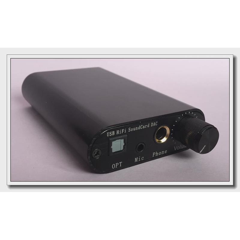 L1387USB 8X 八并联TDA1387解码耳放一体机发烧声卡DTS、AC3源码