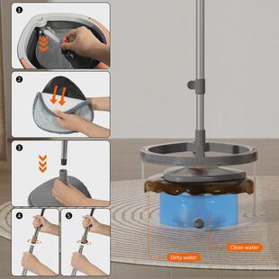 定制净水滴款拖把mop新款污分离污水分离清污分离拖把套装mop