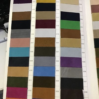 彩色皮革色卡本样品册牛二层156颜色现货牛翻毛反绒皮商用色卡