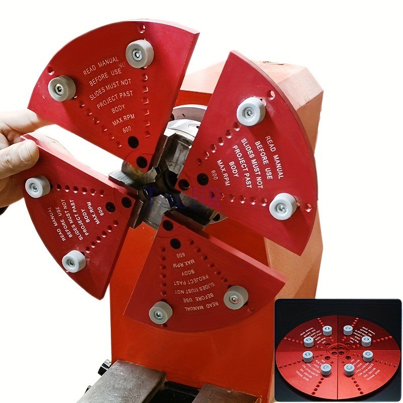 木工爪铝制离心车床夹头适用于碗状空心木工车床夹头木工车床夹头