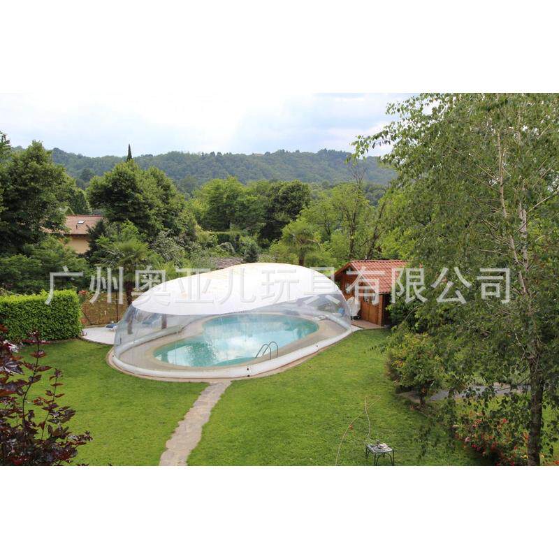家用泳池充气透明水池帐篷儿童水上乐园防风雪水池户外杂物遮挡盖