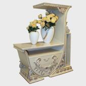 欧式 边柜实木储物柜奢华法式 玄关柜仿古白别墅客厅家具