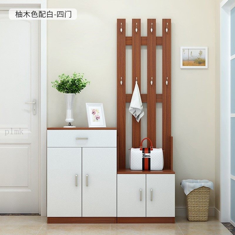 家用进门挂衣架落地门口玄关卧室一体鞋柜带衣帽架客厅收纳置物架,收纳整理,置地/升降晾晒衣架,淘宝优惠券,粉丝福利购,淘宝优惠卷