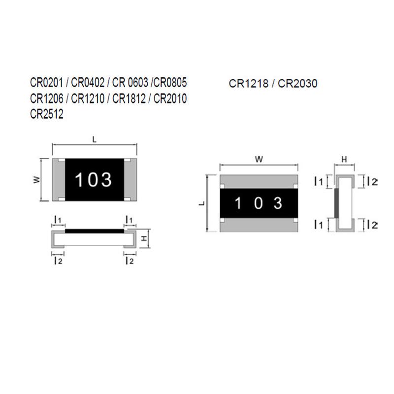 2512贴片电阻0.1R100mR1%CR2512FR100E04R天二国巨厚声