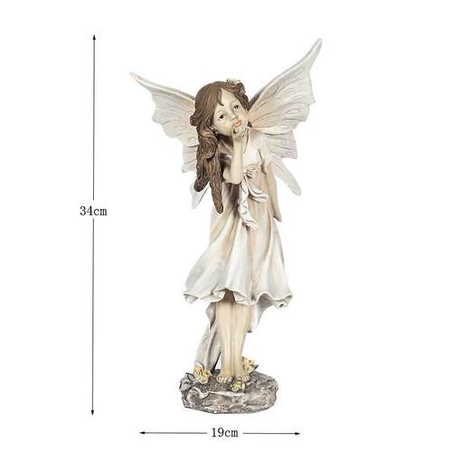 外贸复古少女花仙子花园庭院摆件户外园林创意摆件树脂工艺品装饰
