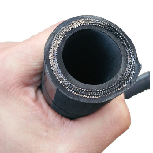 7568挖机炮锤油管破碎钢丝液压油管工程车锤缠绕胶管高压油管