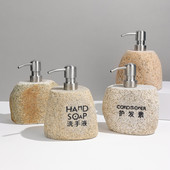 天然鹅卵石洗手液瓶酒店民宿大理石乳液分装 瓶裸心谷莫干山皂液瓶