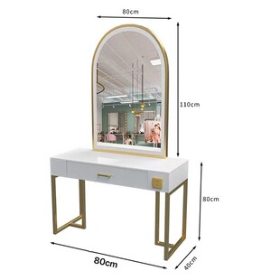 影楼带灯专业化妆台店用网红婚纱店大理石梳妆师桌彩妆美容院专用
