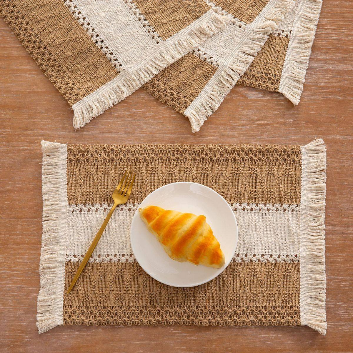 西餐垫布艺防烫餐厅餐垫碗垫杯垫防滑编织餐盘垫家用装饰垫,居家布艺,餐垫,淘宝优惠券,粉丝福利购,淘宝优惠卷