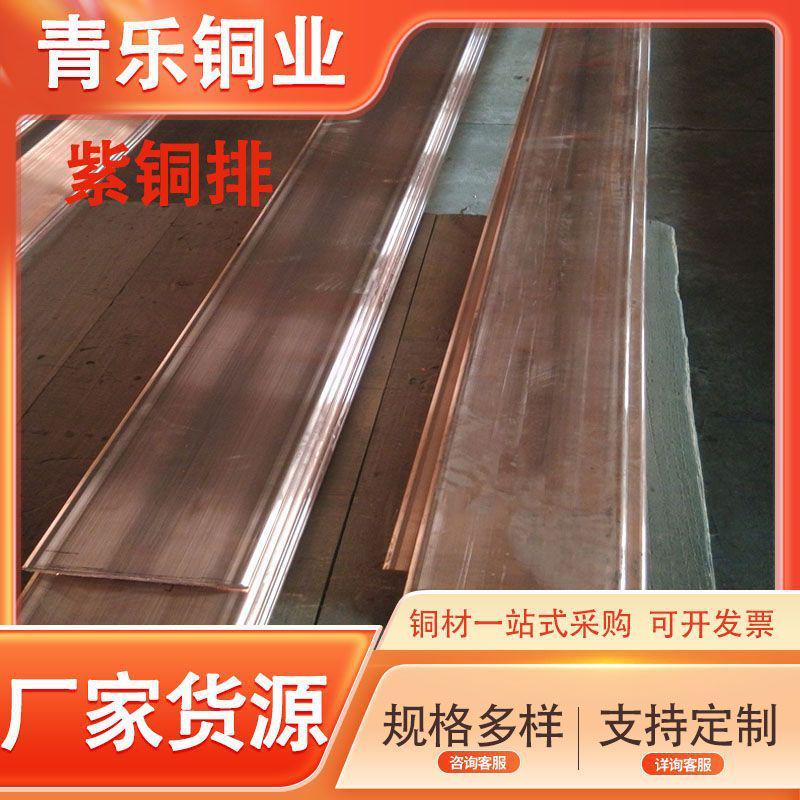 厂家直销接地铜排高纯t2紫铜排镀锡铜排紫铜条方红扁铜排