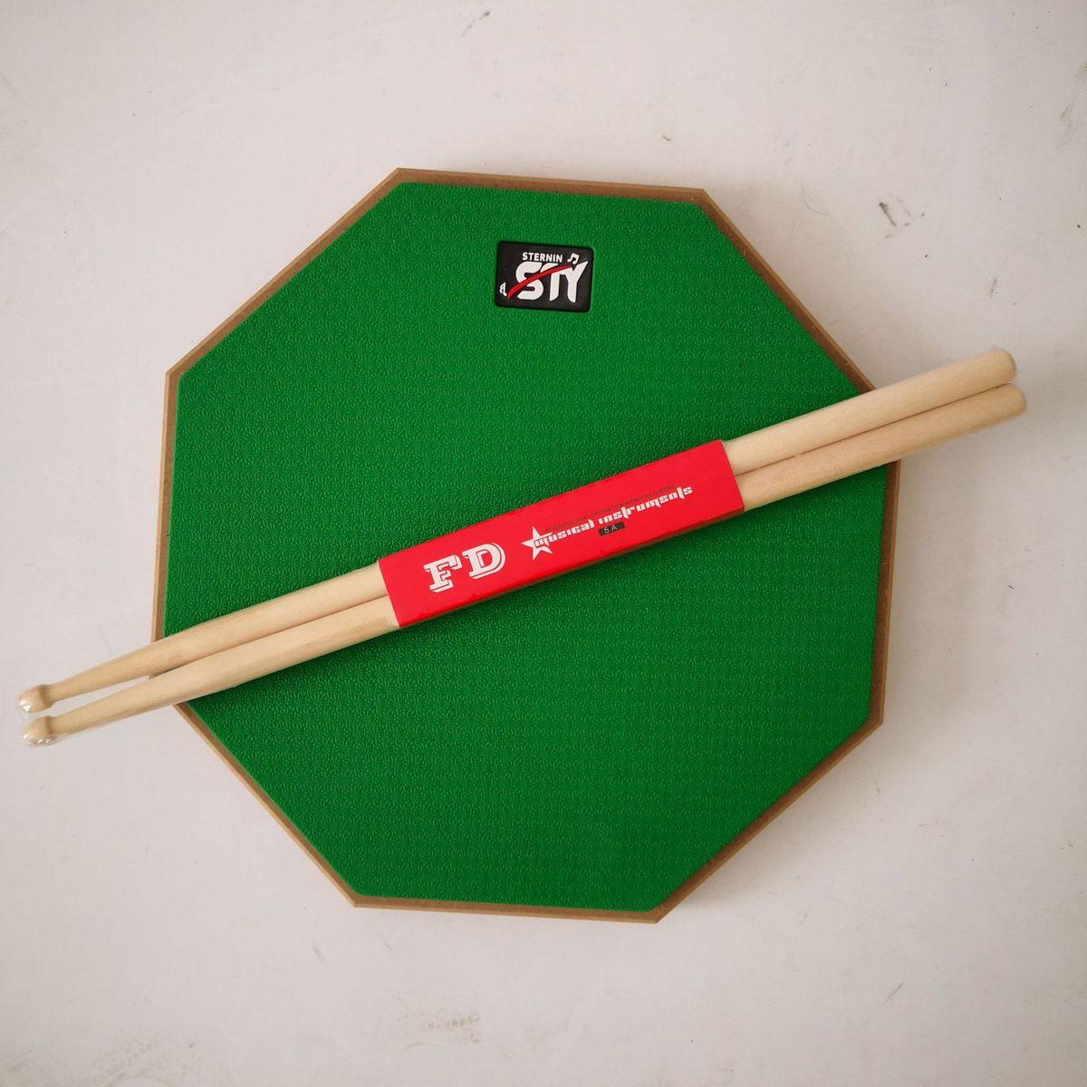 12寸哑鼓练习垫架子鼓哑鼓垫静音套装鼓垫初学入门哑鼓板练习套装