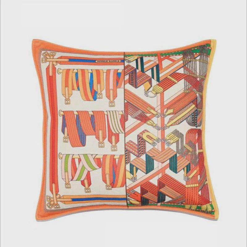 美式轻奢毛绒橙色爱马家居沙发套抱枕套欧式样板间靠垫,居家布艺,靠垫/抱枕,淘宝优惠券,粉丝福利购,淘宝优惠卷