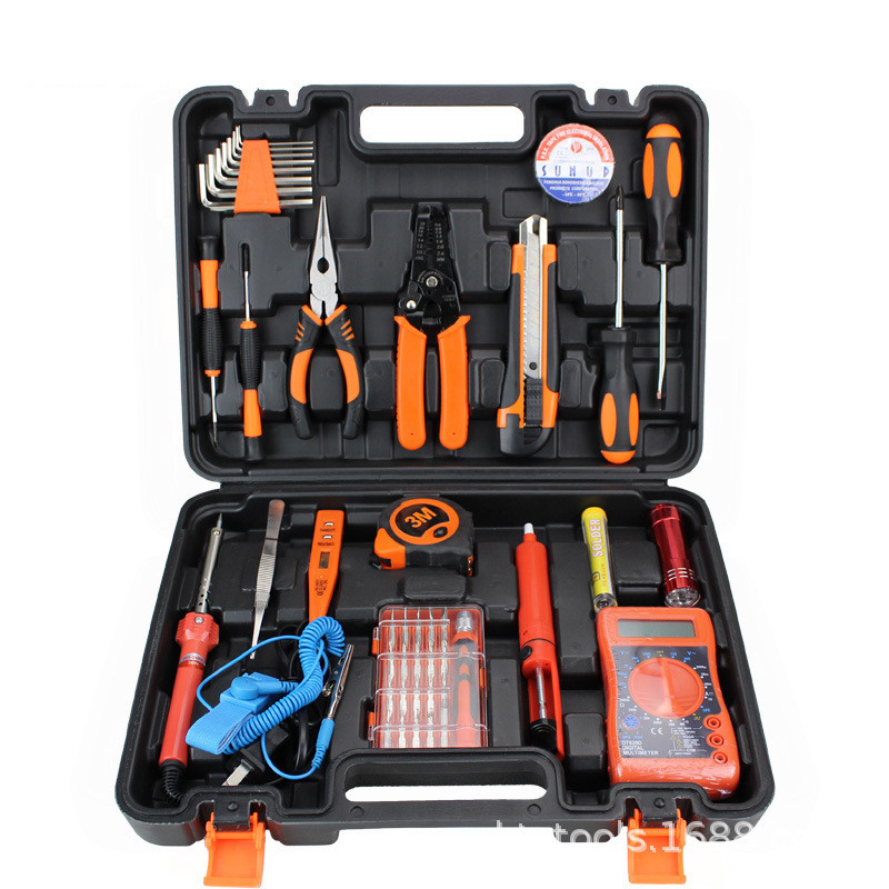 【工具箱】厂家直销五金工具46件套组合套装新剪刀款维修热卖批发