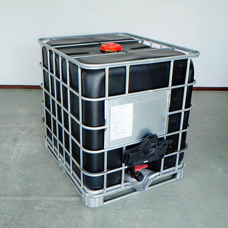 黑色避光1000l塑料桶ibc吨桶加厚化工防晒桶带铁架周转全新吨桶