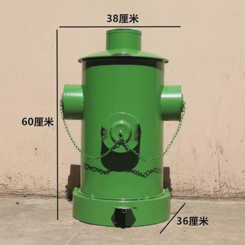 复古铁艺工业风创意个性消防栓大号带盖脚踩金属垃圾桶客厅筒户外