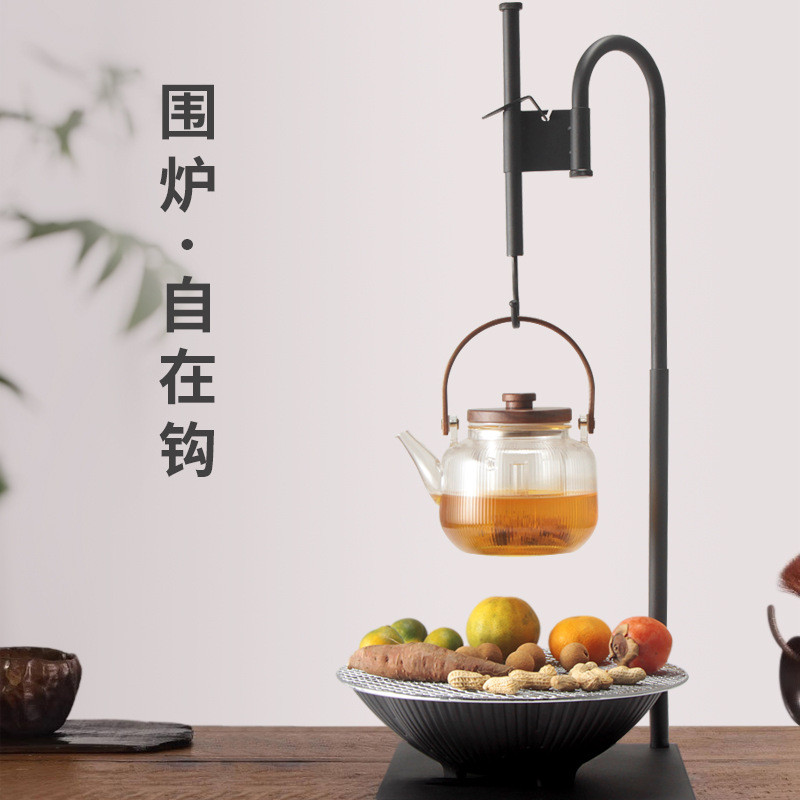 围炉家用小茶炉电陶炉烧烤火炉煮茶烧水器客厅煮茶器套装