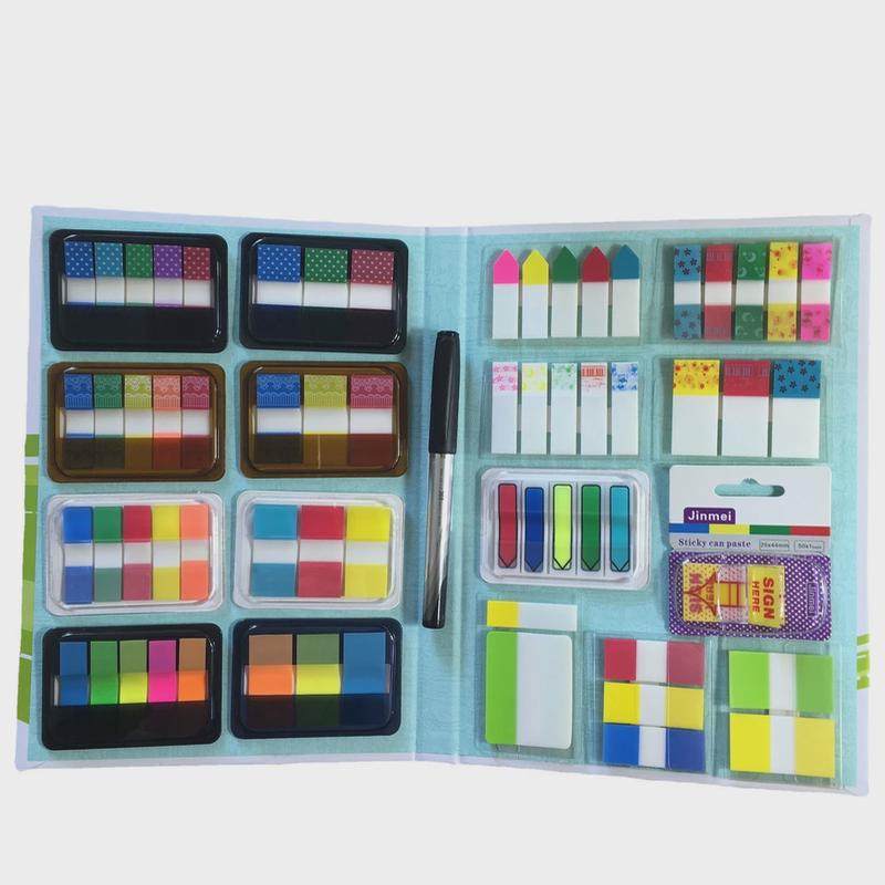 创意便利贴组合套装荧光膜重点标签分类指引标学生标记指示标记贴,文具电教/文化用品/商务用品,便签本/便条纸/N次贴,淘宝优惠券,粉丝福利购,淘宝优惠卷