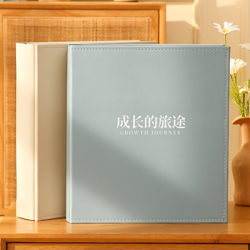 批发5相册本插页式6寸1000张寸成长纪念册家庭版白皮质相簿大容量