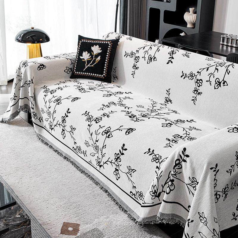 法式轻奢复古高级感沙发巾四季通用防猫抓沙发盖布万能全包套罩毯