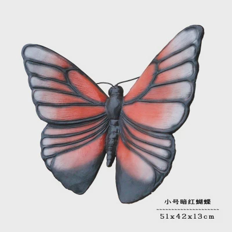 玻璃钢雕塑摆件户外花园庭院幼儿园林景观婚庆装饰品仿真昆虫蝴蝶