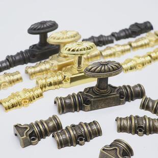 南瓜柜金色天地锁拉手外婆头浴室柜门拉手家具五金配件