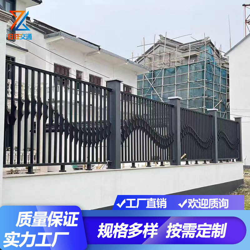 锌钢护栏小区厂房铁艺栏杆市政园林隔离栅栏户外防攀爬围墙护栏