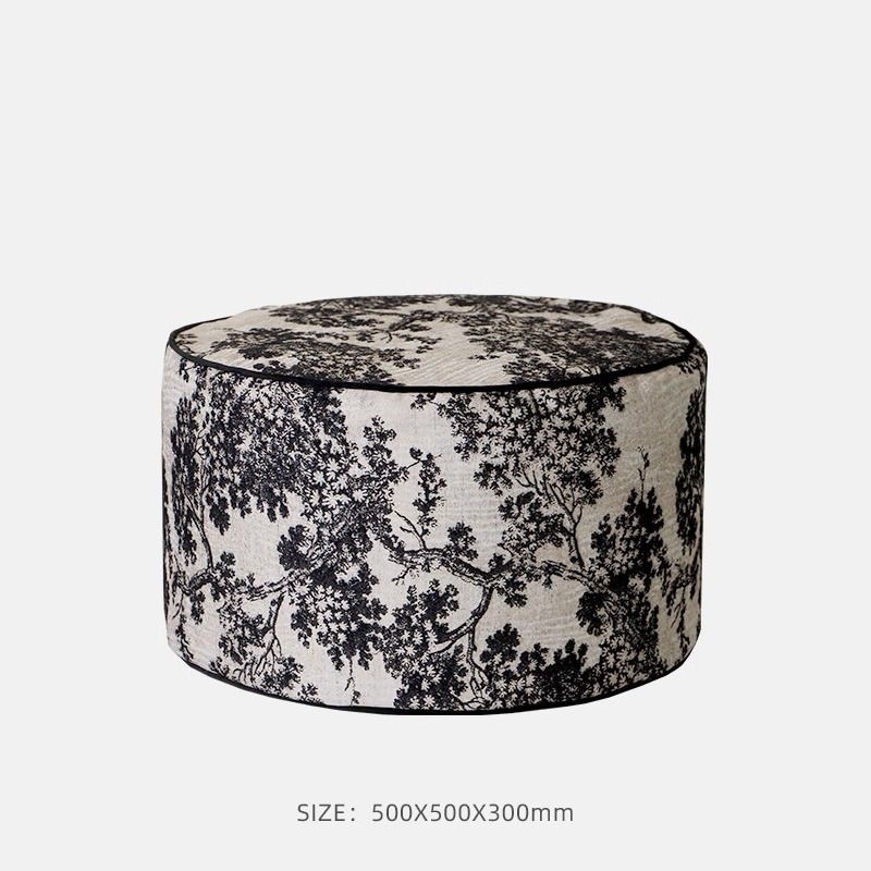 国潮水墨刺绣坐墩懒人沙发客厅墩子地毯坐垫凳