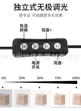 热销摄影棚小型迷你柔光箱40/60/80CMLED摄影箱拍照灯箱摄影器材