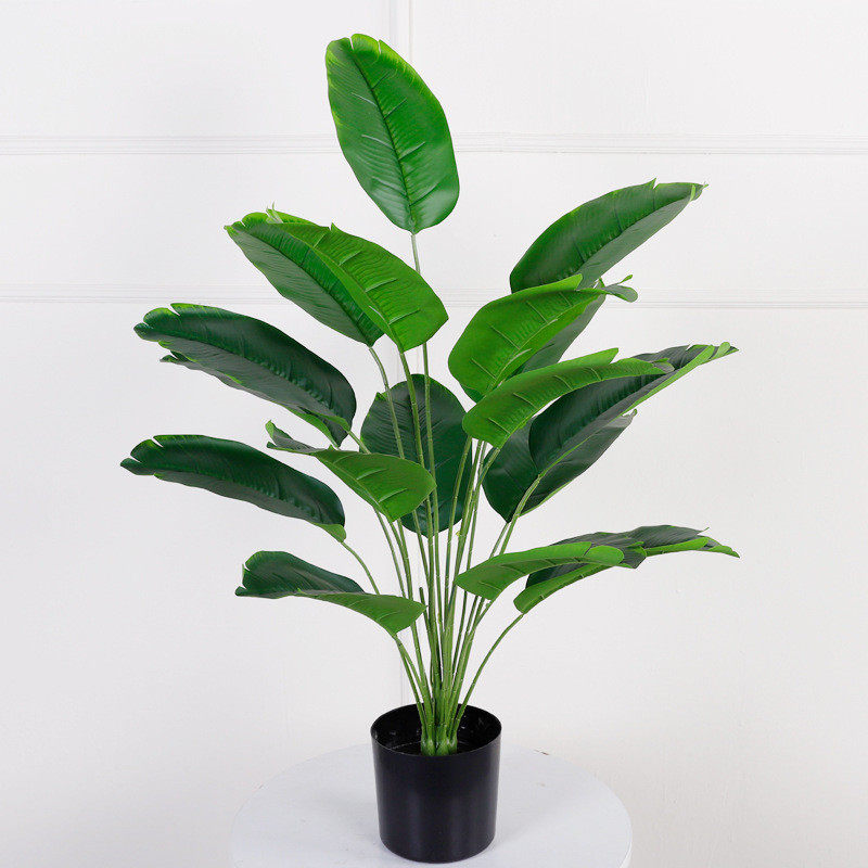 仿真绿植万年青绿萝盆栽桌面摆件小植物客厅落地装饰仿真龟背叶