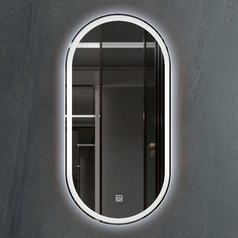 新款led带灯雾镜卫生间触摸镜子除椭圆化妆灯镜挂墙式发光浴室镜,家装主材,浴室镜,淘宝优惠券,粉丝福利购,淘宝优惠卷
