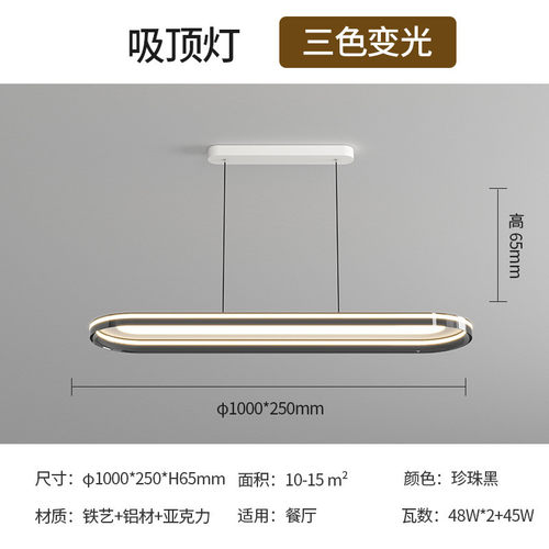 现代简约高端大气吸顶大户型家用灯具2024极简轻奢护眼吸顶灯全套