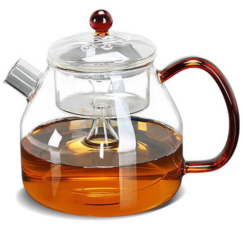 玻璃耐热煮茶壶蒸汽煮茶器黑茶全亚克力/有机玻璃