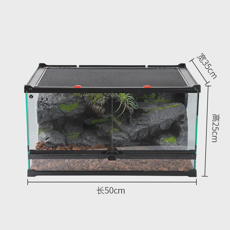 爬宠造景爬一体爬虫缸一物成景雨林缸宠缸爬宠景观缸沙漠爬缸