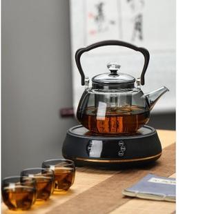 玻璃茶壶高硼硅煮茶壶超大容量电陶炉茶具家用蒸煮一体茶水分新款