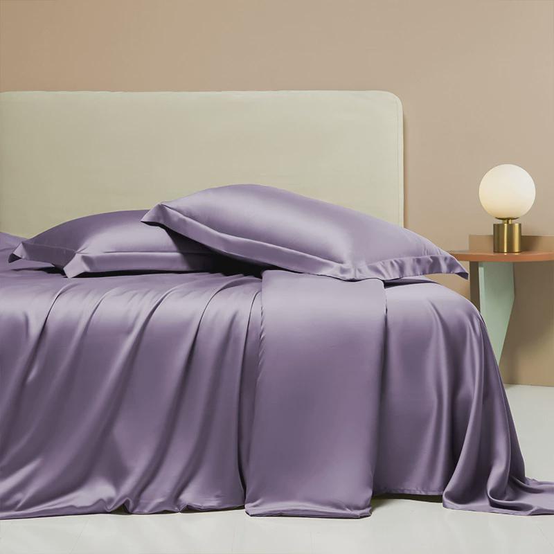 夏季冰丝裸睡长绒棉被套单件宿舍单人丝滑轻奢被罩被单高支纯全棉