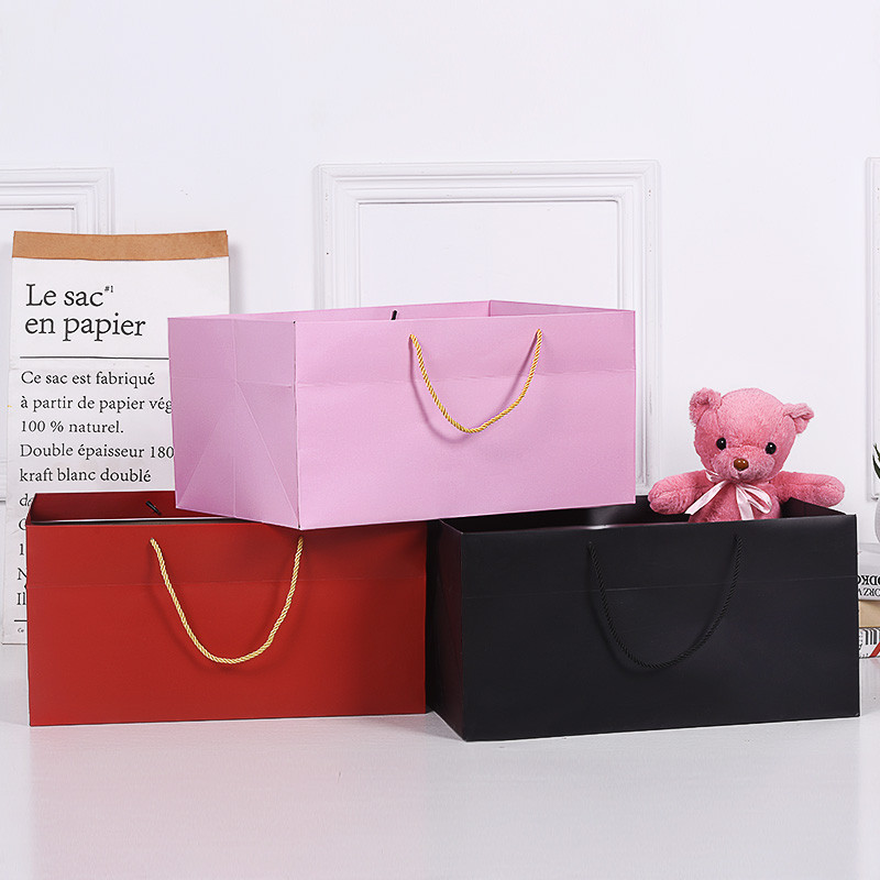 纸袋定制礼品手提袋服装店袋子印logo高档牛皮纸礼盒超大加厚包装