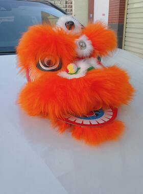 羊毛舞狮头可眨眼套装塑料双人童舞狮子醒狮南狮幼儿表演幼儿舞狮