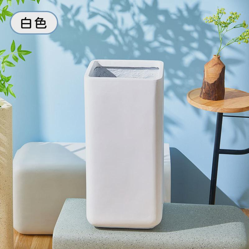 厂家直销高方形家用水泥花盆镁泥多肉种植箱户外盆景花卉绿植庭院