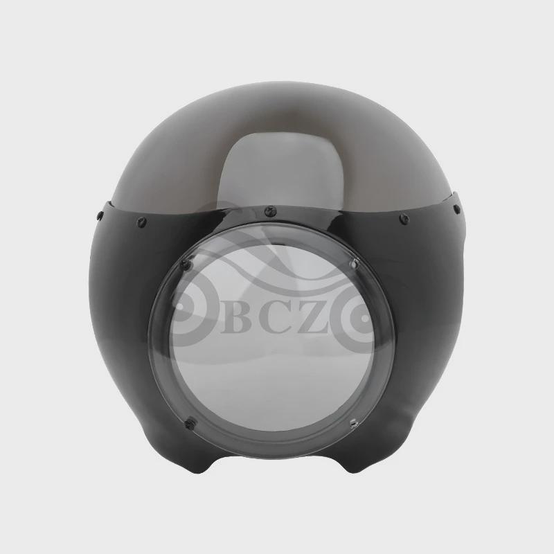 热销摩托车配件ST250改装复古圆灯头罩头盖整流罩猪头罩导流罩