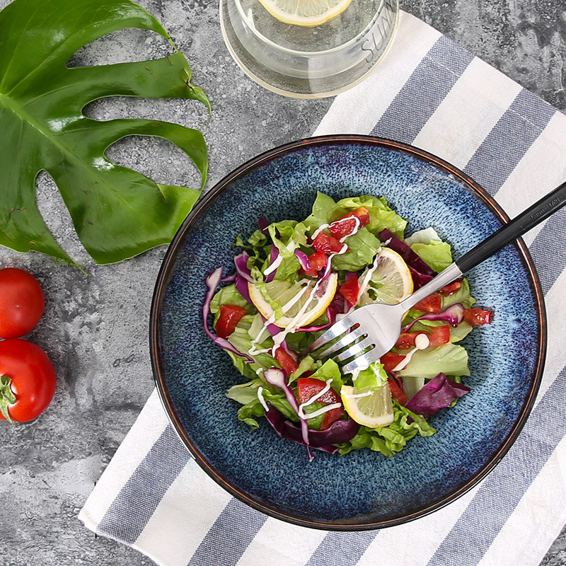 玉泉陶瓷初晴日式陶瓷米饭碗家用个性面碗汤碗泡面沙拉碗斗笠碗