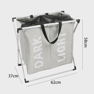 家用分格脏衣篮牛津布可折叠脏衣收纳洗衣袋防水创意脏衣篓筐