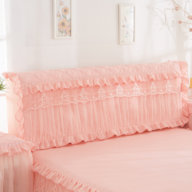 韩版全包床头罩夹棉加厚弹力公主床头套皮床头保护套防尘罩布艺