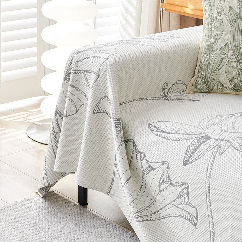 热销凉感冰丝沙发巾2024年夏季流行新款沙发一整张防滑多功能全盖