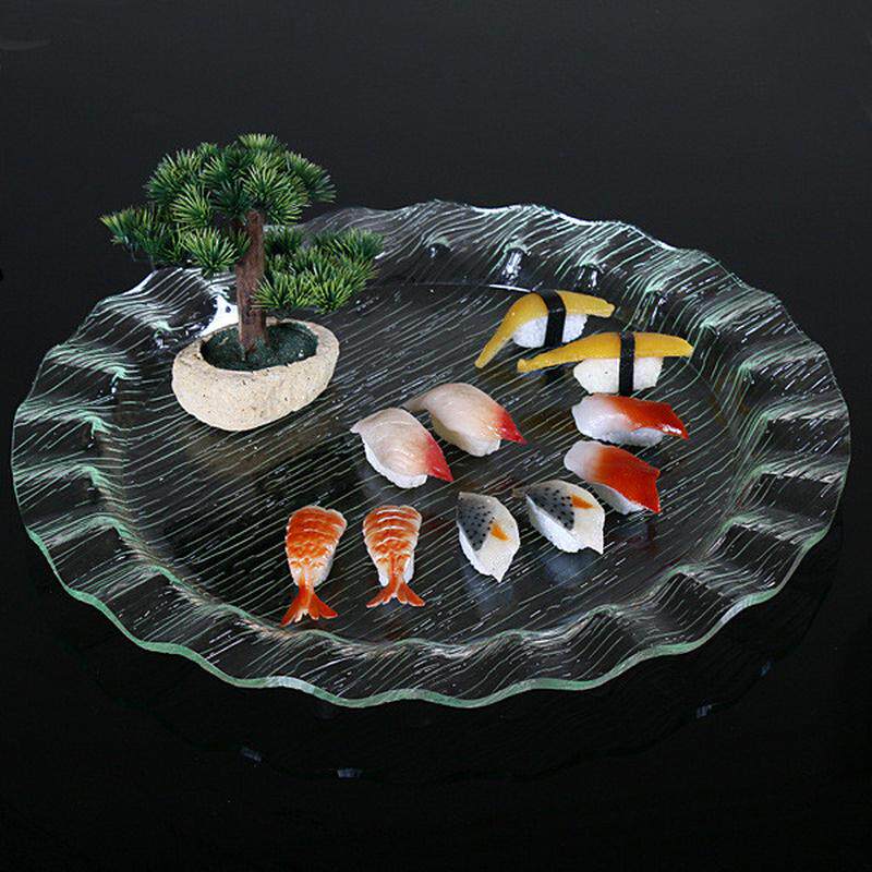 水果盘沙拉盘有机玻璃盘寿司刺身盘日韩料理餐具波浪边圆盘亚克力,家装主材,岩板,淘宝优惠券,粉丝福利购,淘宝优惠卷