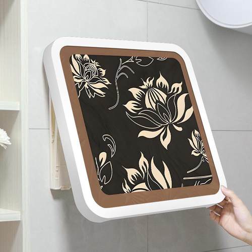 浴室挂画放干衣服折叠卫生间置物架防水收纳柜壁画放置收纳盒