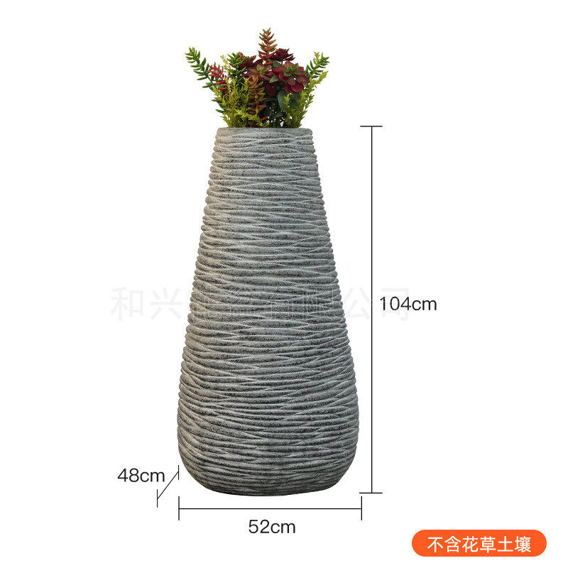 厂家户外玻璃钢花盆定制大号水泥编织袋花瓶室内落地种植盆栽摆件,鲜花速递/花卉仿真/绿植园艺,花盆,淘宝优惠券,粉丝福利购,淘宝优惠卷