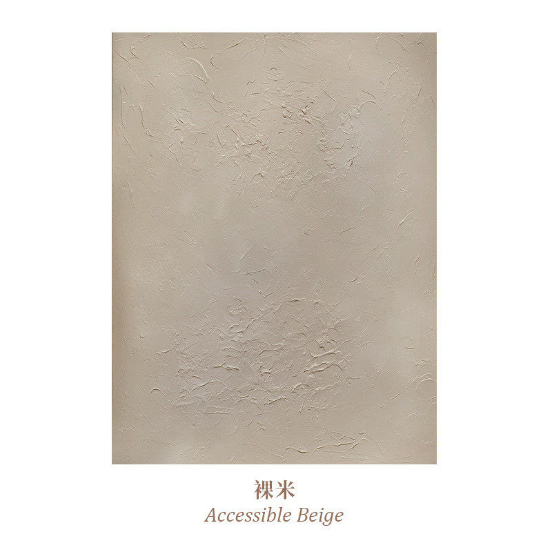 纯手绘侘寂赤贫风大幅纯色油画肌理装饰画简约现代客厅抽象风手工