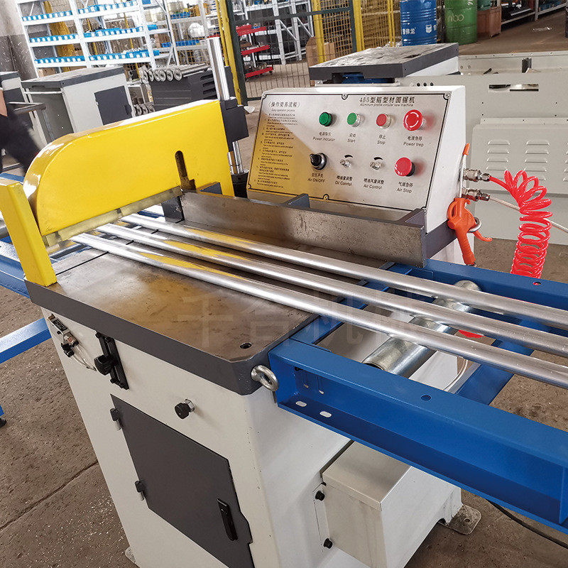 厂家金属切割455半自动切铝机带料架铝材切割锯现货供应机设备